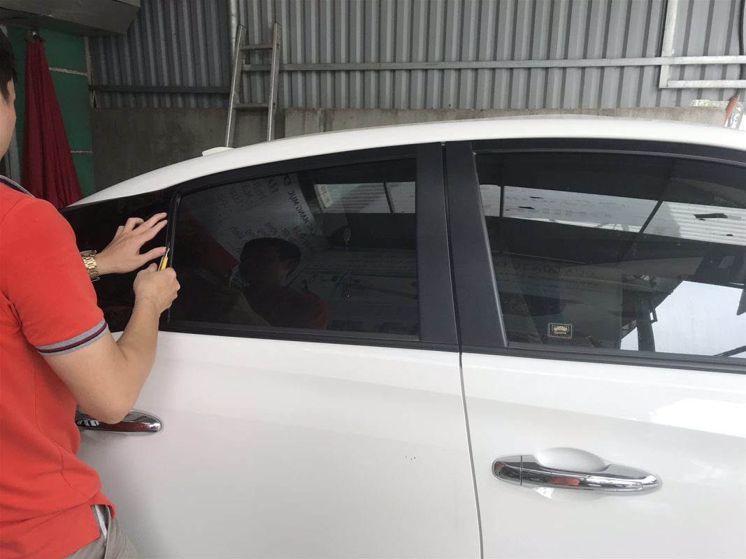Dán phim cách nhiệt Toyota Vios 3 Dán phim cách nhiệt Nano X cho Toyota Vios