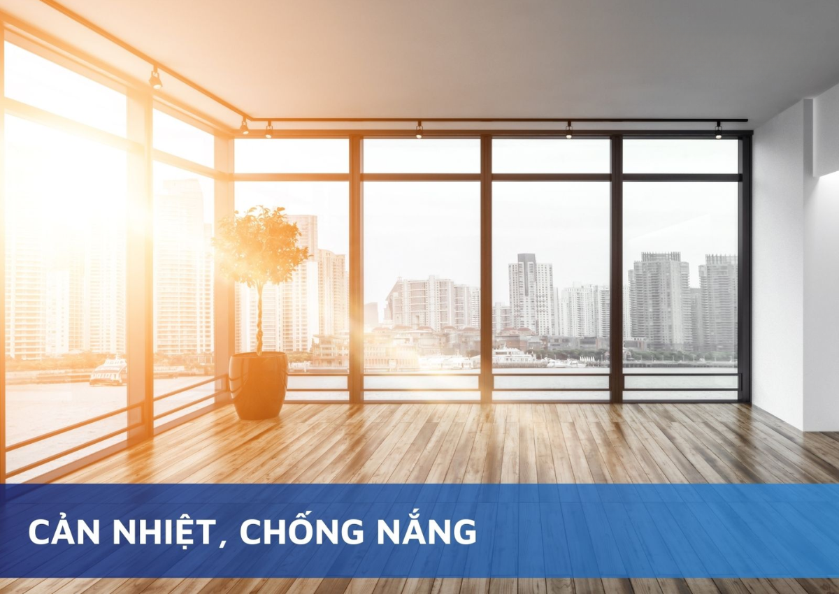 Ảnh: Kính thường không cản được nhiệt và ánh nắng mặt trời Ảnh: Kính thường không cản được nhiệt và ánh nắng mặt trời