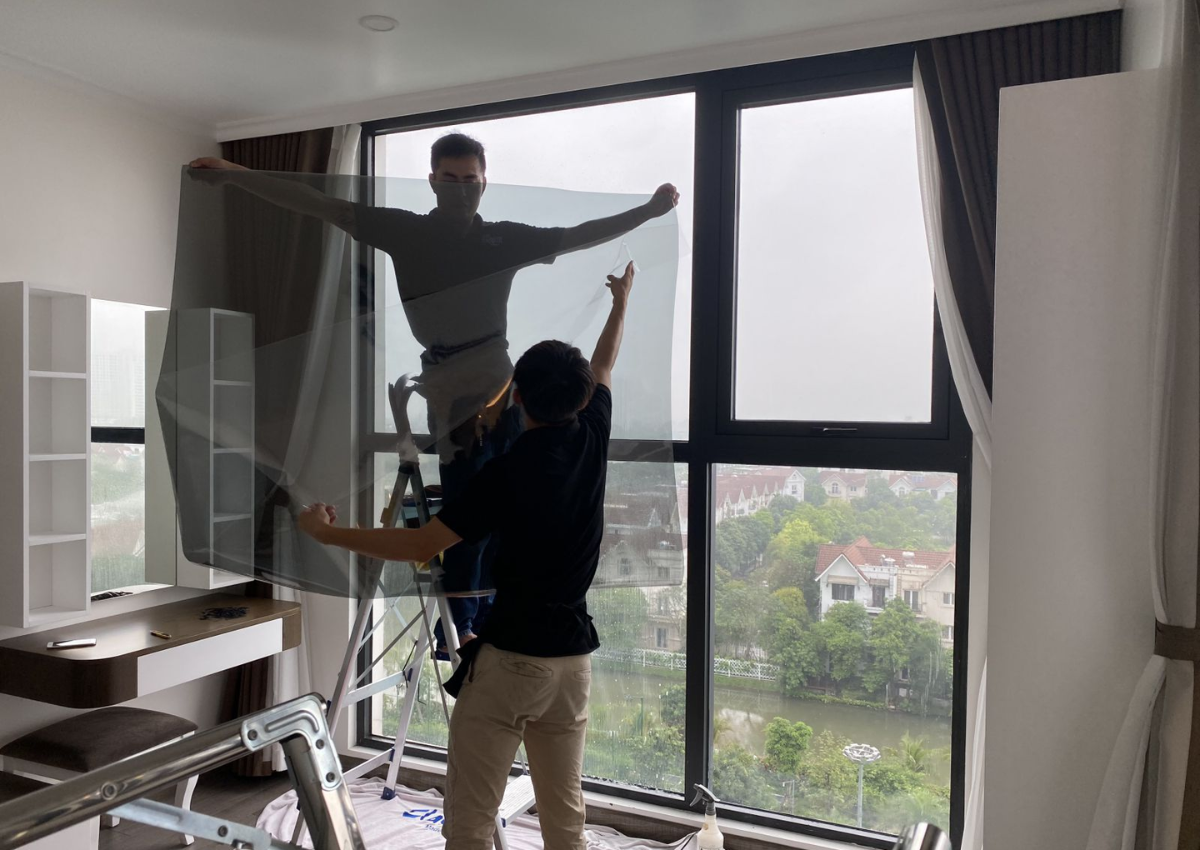Ảnh: Phim cách nhiệt bảo vệ sự riêng tư cho chung cư