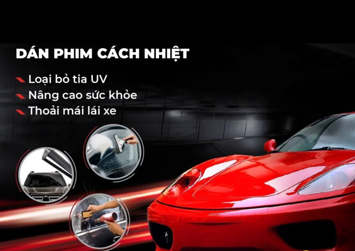 Dán phim cách nhiệt Ferrari