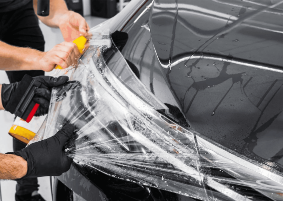 Dán phim PPF cho xe điện để bảo vệ lớp sơn zin