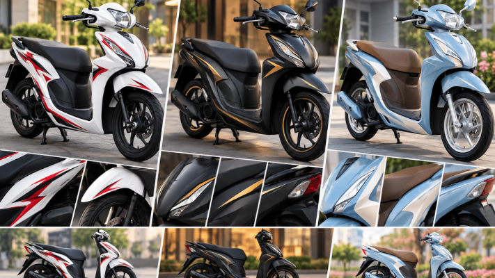 Dán xe vision đẹp với những cách phối màu và vị trí dán phù hợp