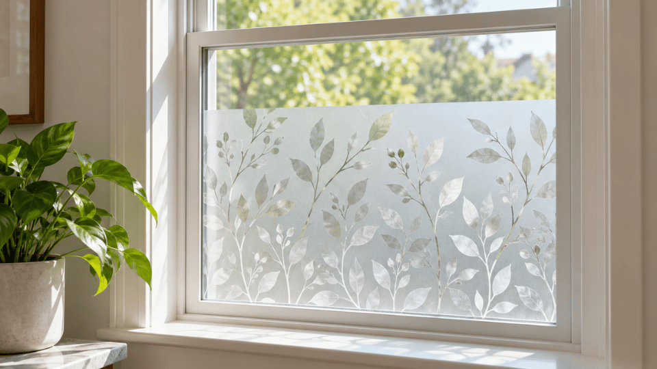 Hình minh họa decal dán kính cửa sổ